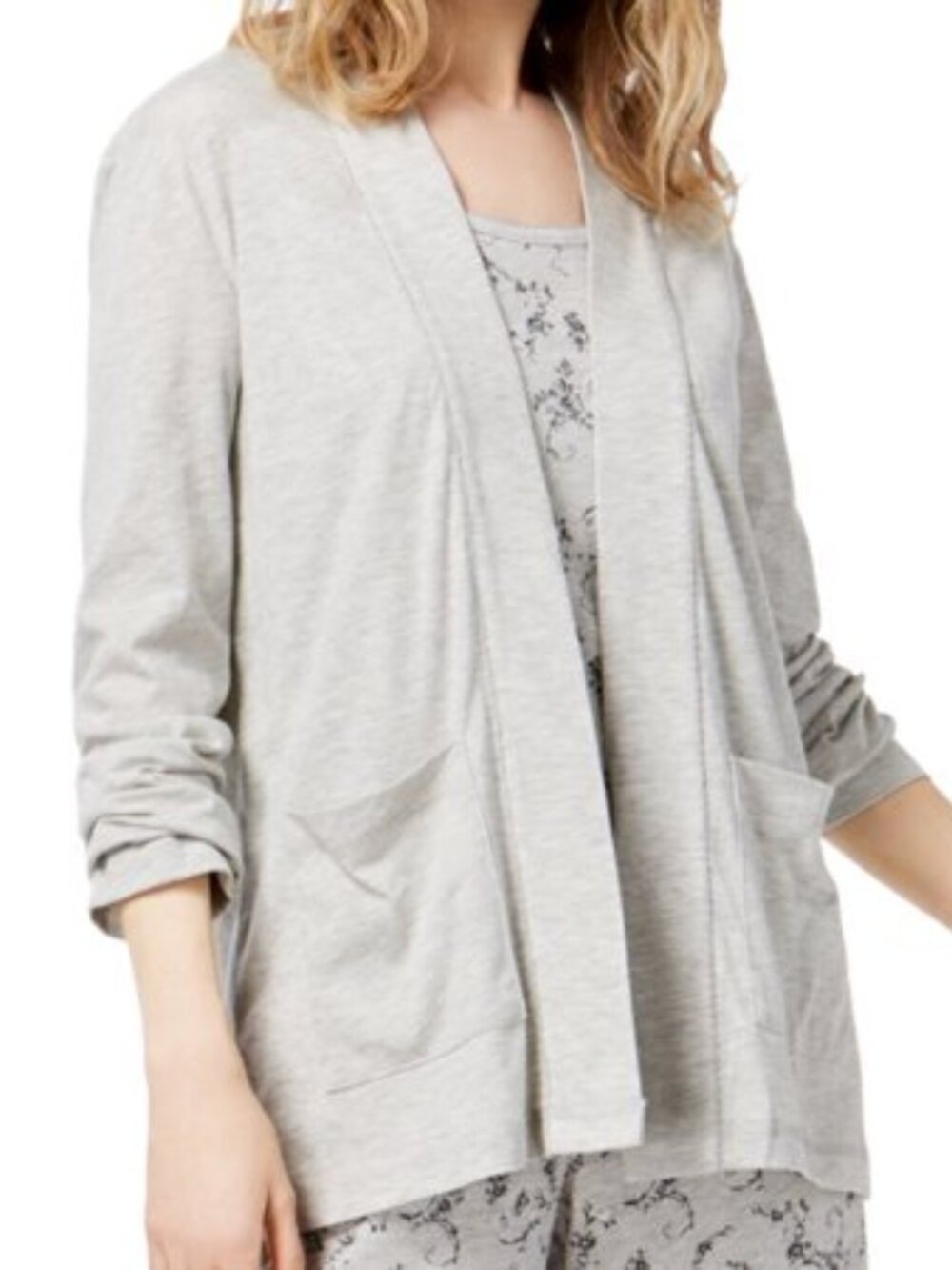 Charter Club Womens Long Sleeve Robe